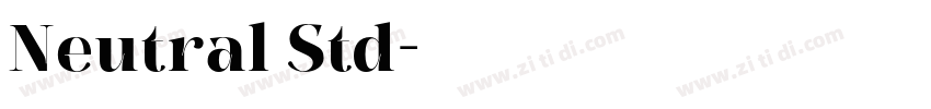 Neutral Std字体转换